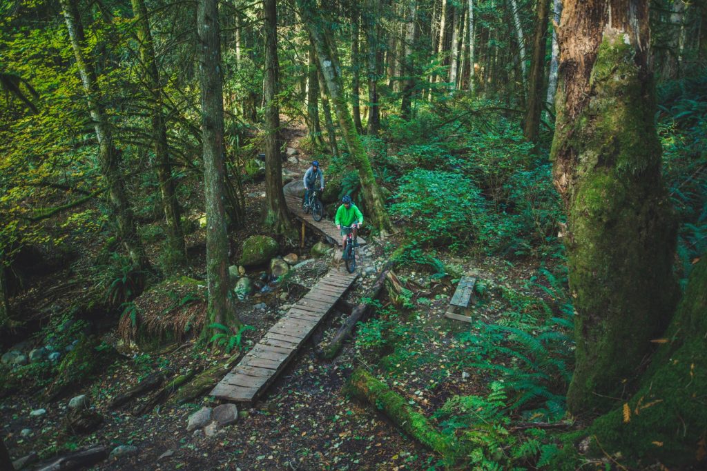 Mountain biking on Burke Mountain