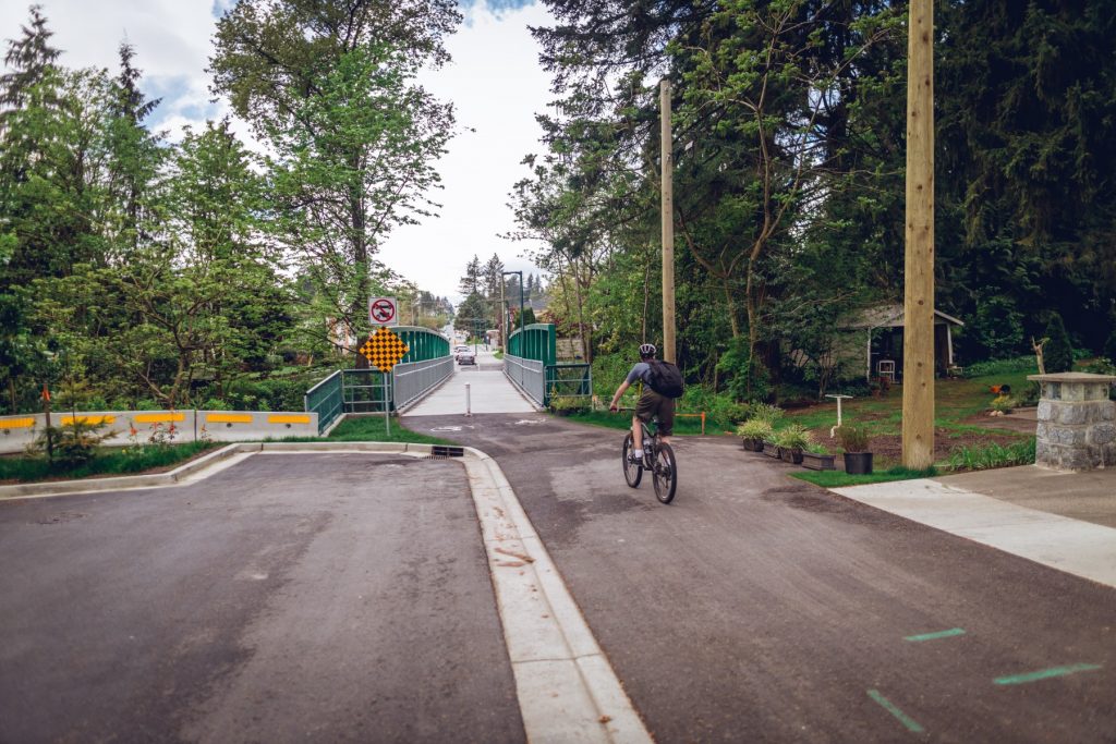 Biking the King Albert Greenway